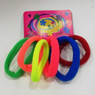 Lastik Toka Orta Renkli ( 6 Adet ) - Orivyum