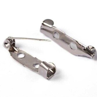 Metal Broş İğnesi Delikli ( 3 Cm) 10 Adet - Orivyum