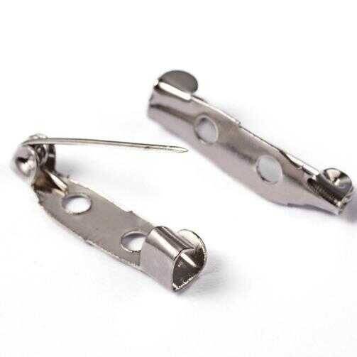 Metal Broş İğnesi Delikli ( 3 Cm) 10 Adet - 1