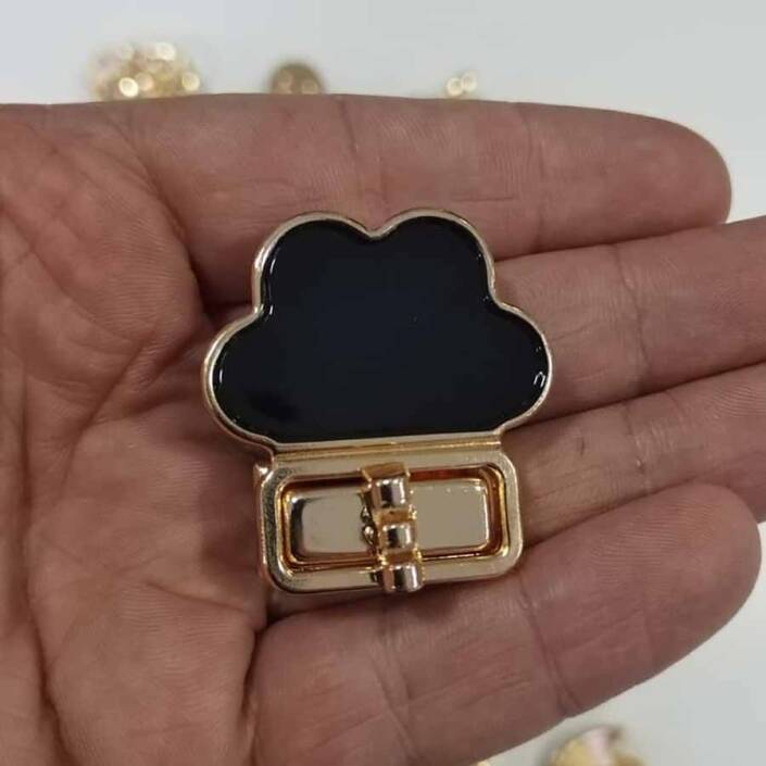 Metal Çanta Kilit Bulut Model ( 5 Adet ) - 1