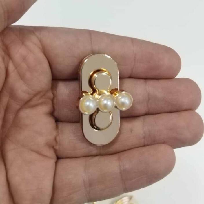 Metal Çanta Kilit T İncili Model ( 5 Adet ) - 1