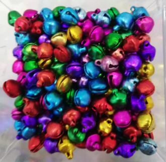 Metal Çıngırak Zili Renkli Mini ( 20 Adet ) - Orivyum