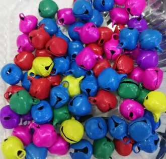 Metal Çıngırak Zili Renkli Orta (10 Adet ) - Orivyum