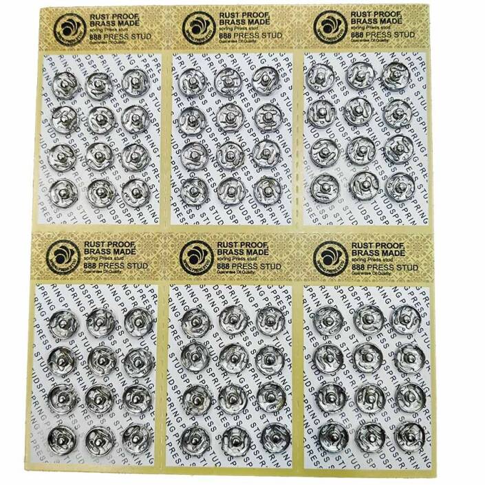 Metal Elbise Çıt Çıt No:1 ( 10 Mm - 72 Adet ) - 1
