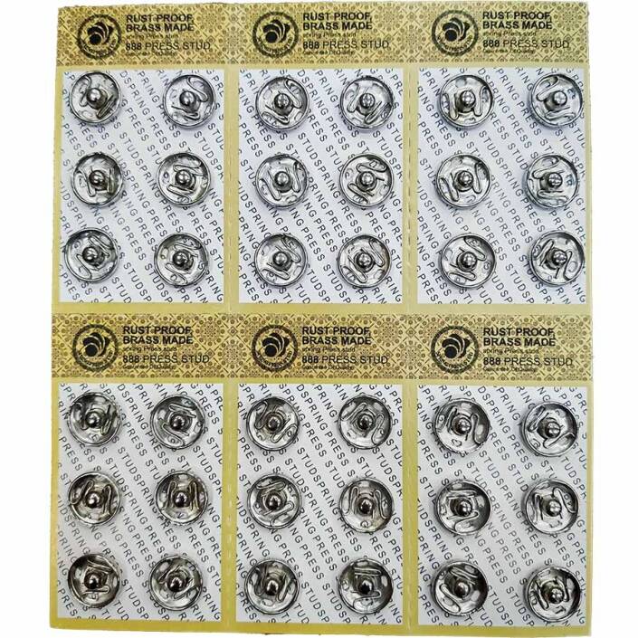 Metal Elbise Çıt Çıt No:3 ( 14 Mm - 36 Adet ) - 1