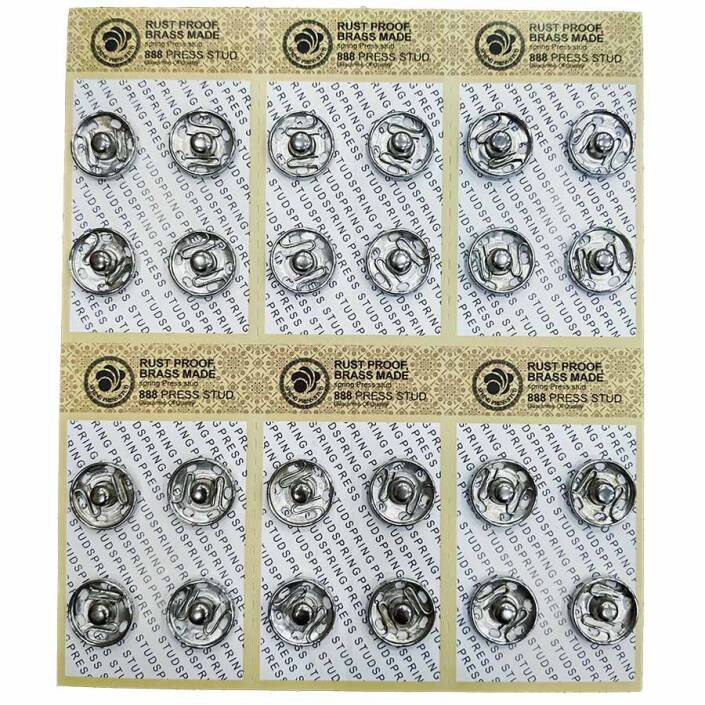 Metal Elbise Çıt Çıt No:4 ( 16 Mm - 24 Adet ) - 1