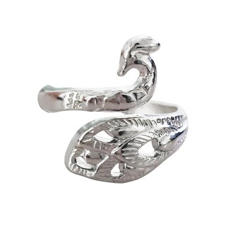 Metal İplik Çekme Yüzük Yılan Şekilli - Orivyum