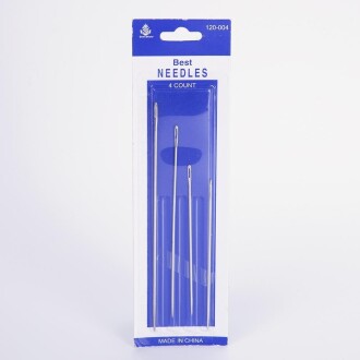 Metal Yün İğnesi Uzun 4lu - Orivyum