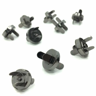 Mıknatıslı Çanta Çıt Çıtı Siyah ( 100 Adet ) - Orivyum