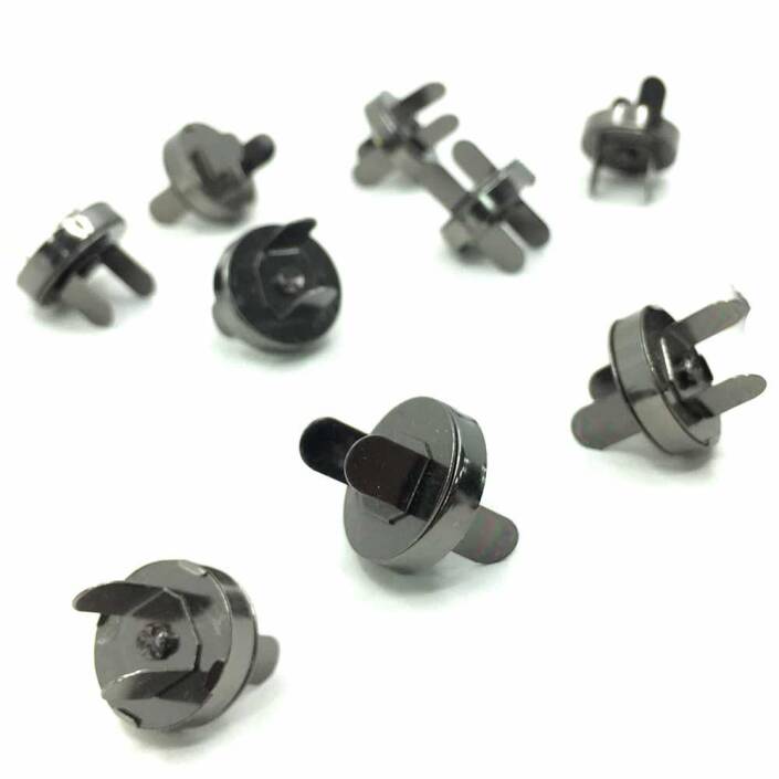 Mıknatıslı Çanta Çıt Çıtı Siyah ( 100 Adet ) - 1