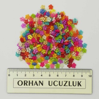 Mini Amigurumi Düğme Papatya H99 ( 20 Adet ) - Orivyum