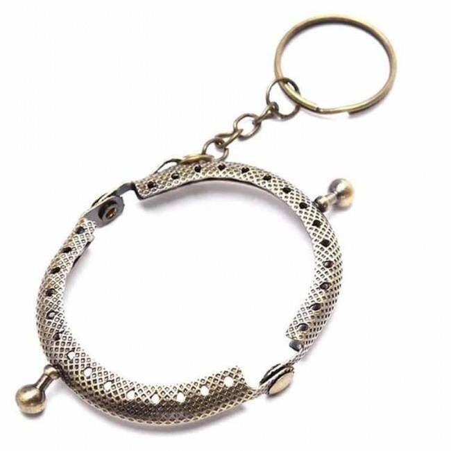 Mini Cüzdan Klips Anahtarlık Oval ( 1 Adet ) 5 Cm - 4