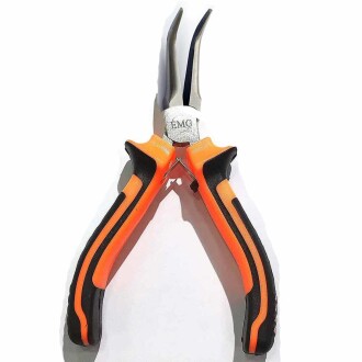 Mini Yaylı Eğik Uçlu Karga Burun Pense - Boncuk Kaynak Pensesi - Orivyum