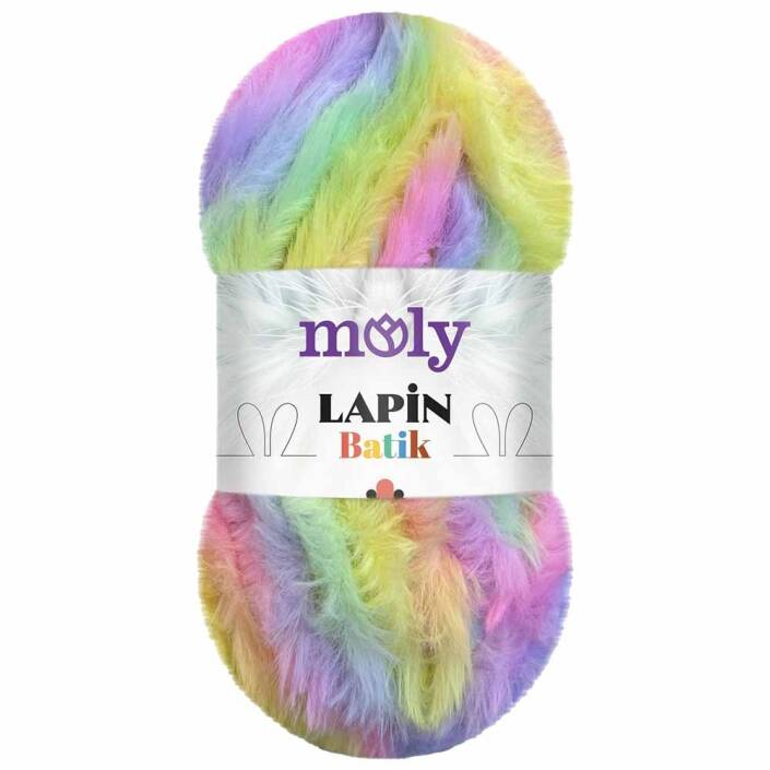 Moly Lapin Batik Tavşan Tüyü Örgü İpi P27 ( 100 Gram ) - 1