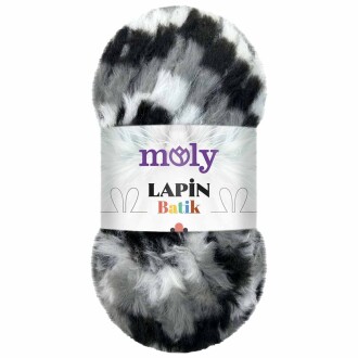 Moly Lapin Batik Tavşan Tüyü Örgü İpi P28 ( 100 Gram ) - Moly
