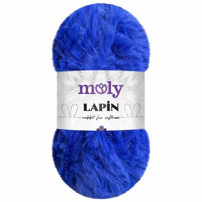 Moly Lapin Tavşan Tüyü Örgü İpi S14 Saks Mavisi ( 100 Gram ) - 1