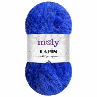 Moly Lapin Tavşan Tüyü Örgü İpi S14 Saks Mavisi ( 100 Gram ) - Moly