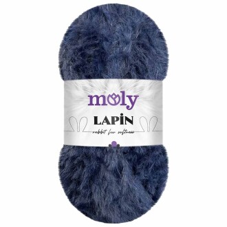 Moly Lapin Tavşan Tüyü Örgü İpi S15 Lacivert ( 100 Gram ) - Moly