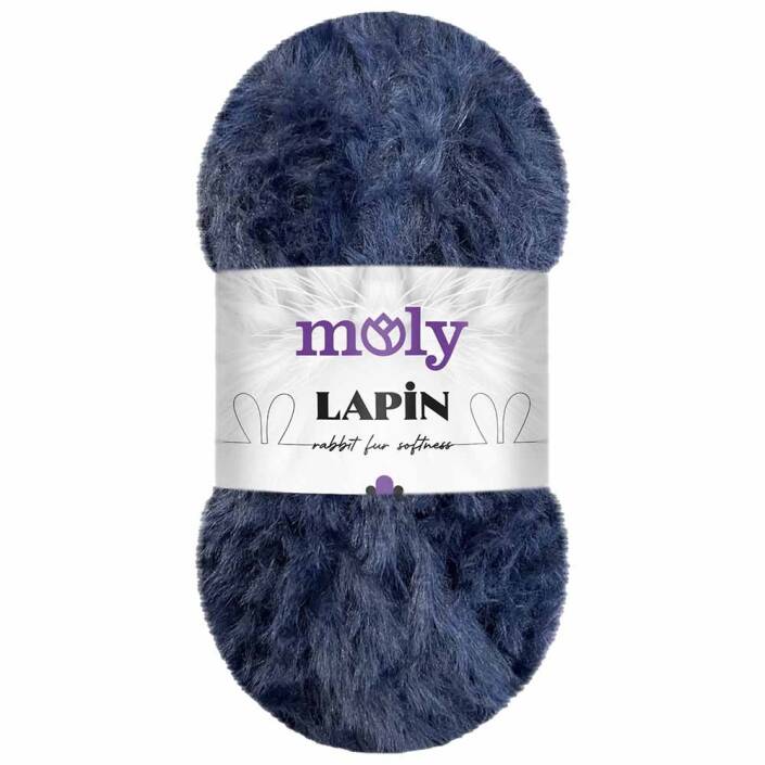 Moly Lapin Tavşan Tüyü Örgü İpi S15 Lacivert ( 100 Gram ) - 1
