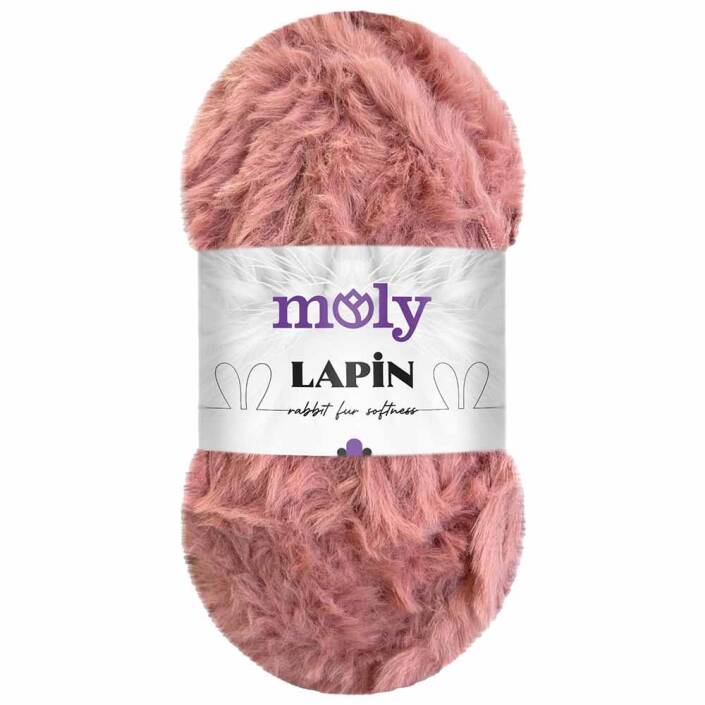 Moly Lapin Tavşan Tüyü Örgü İpi S16 Pudra ( 100 Gram ) - 1
