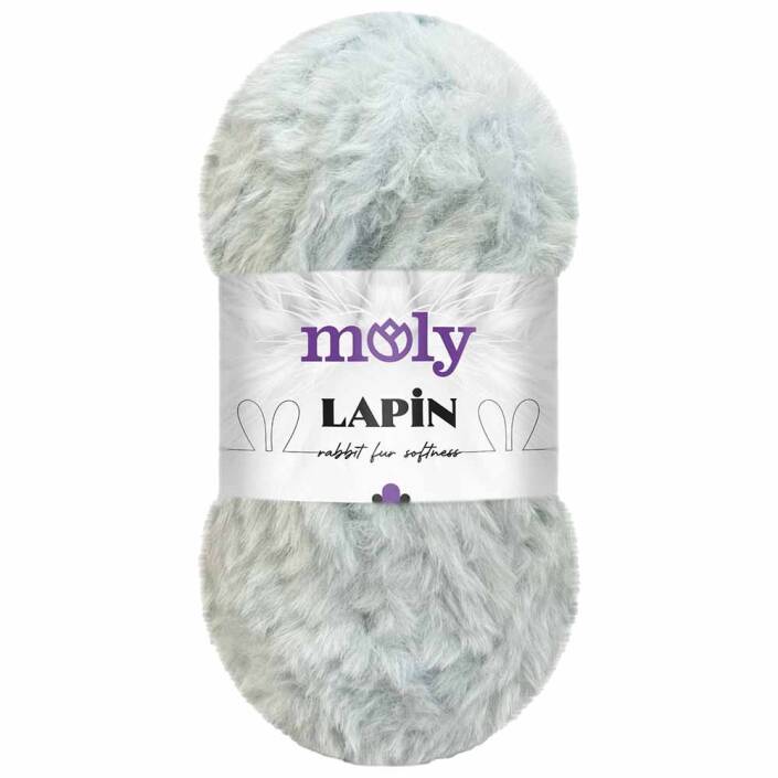 Moly Lapin Tavşan Tüyü Örgü İpi S210 Açık Gri ( 100 Gram ) - 1