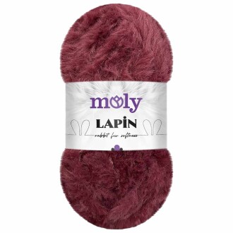 Moly Lapin Tavşan Tüyü Örgü İpi S34 Bordo ( 100 Gram ) - Moly