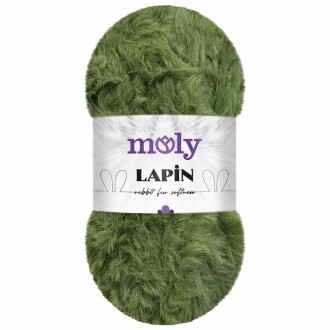 Moly Lapin Tavşan Tüyü Örgü İpi S53 Haki ( 100 Gram ) - Moly
