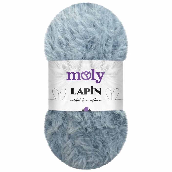 Moly Lapin Tavşan Tüyü Örgü İpi S601 Bebe Mavi ( 100 Gram ) - 1