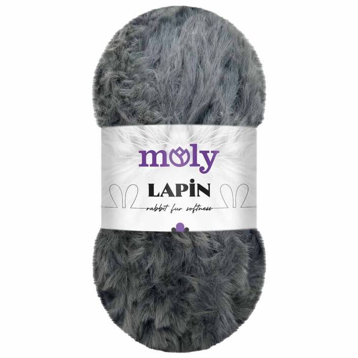 Moly Lapin Tavşan Tüyü Örgü İpi S7 Füme (100 Gram ) - 1