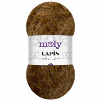Moly Lapin Tavşan Tüyü Örgü İpi S8 Kahve ( 100 Gram ) - Moly