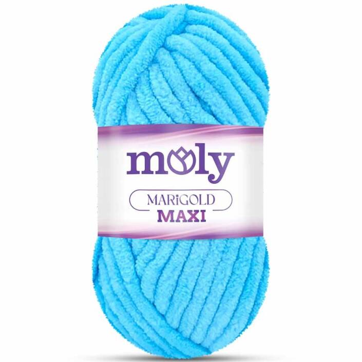 Moly Marigold Maxi Kadife İp ( 200 Gram ) Açık Mavi - 1