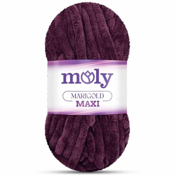 Moly Marigold Maxi Kadife İp ( 200 Gram ) Mürdüm - 1