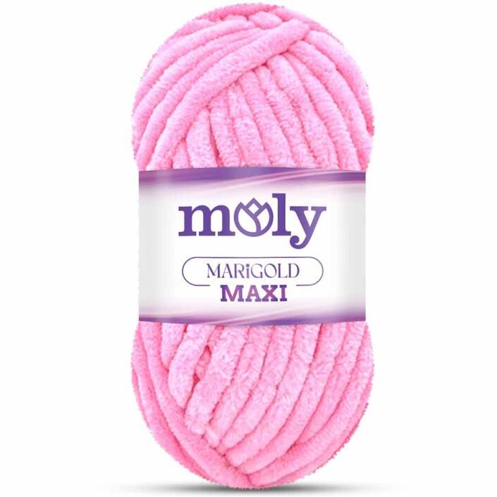 Moly Marigold Maxi Kadife İp ( 200 Gram ) Orta Pembe - 1