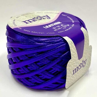 Moly Metalik Deri İp Mor (120 Gr ) - Moly