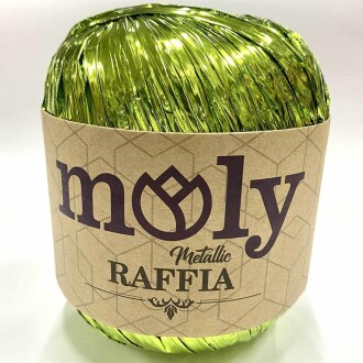 Moly Metalik Rafya ( 50 Gram ) Fıstık Yeşil - Moly