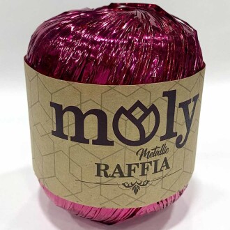 Moly Metalik Rafya ( 50 Gram ) Fuşya - Moly