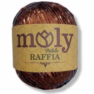Moly Metalik Rafya ( 50 Gram ) Kahverengi - Moly