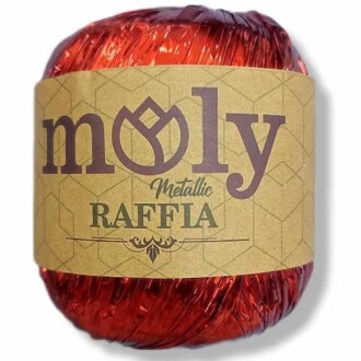 Moly Metalik Rafya ( 50 Gram ) Kırmızı - Moly