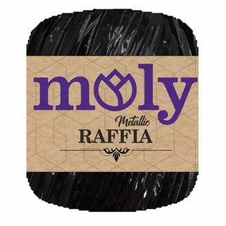 Moly Metalik Rafya ( 50 Gram ) Siyah - Moly