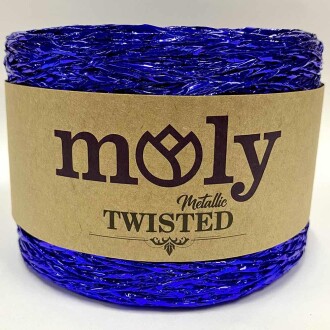 Moly Metalik Twisted Bükümlü Sim İp ( 250 Gram ) Saks Mavisi - Moly