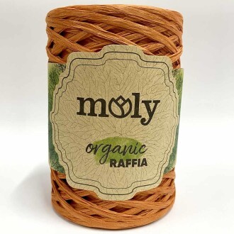 Moly Organik Rafya İpi ( 100 Gram ) Turuncu - 1