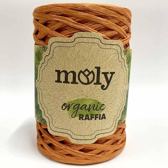 Moly Organik Rafya İpi ( 100 Gram ) Turuncu - 1