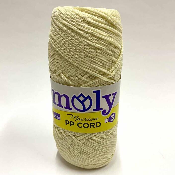 Moly Polyester Makrome İpi Krem ( 100 Gr ) - 1