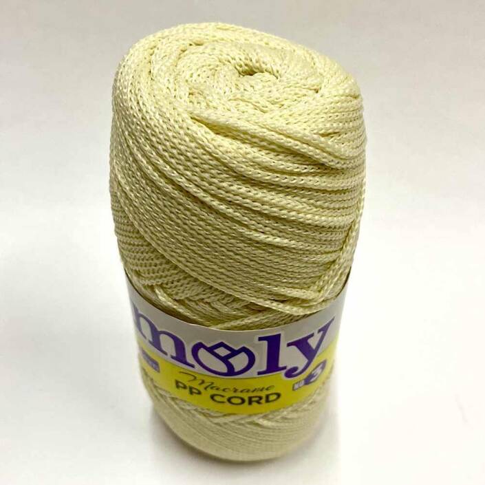 Moly Polyester Makrome İpi Krem ( 100 Gr ) - 2