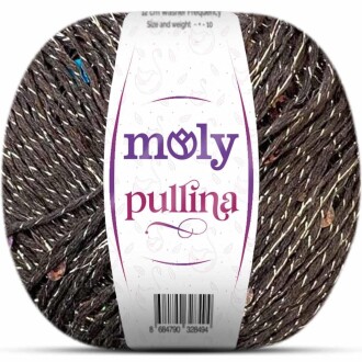 Moly Pullina Simli Örgü İpi ( 50 Gr ) 07 Kahve - moly
