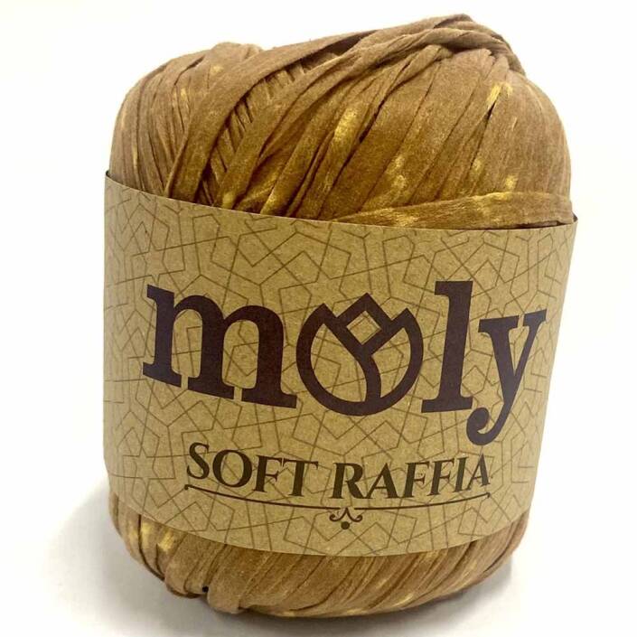 Moly Soft Rafya İpi ( 50 Gram ) Açık Kahve - 1