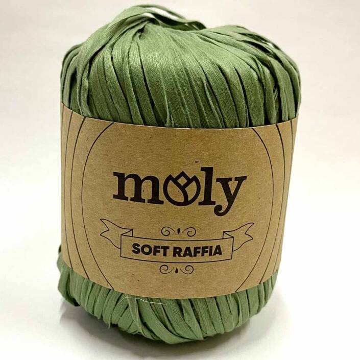 Moly Soft Rafya İpi ( 50 Gram ) Haki - 1
