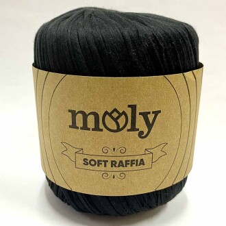 Moly Soft Rafya İpi ( 50 Gram ) Siyah - Moly