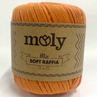 Moly Soft Rafya İpi ( 50 Gram ) Turuncu - Moly