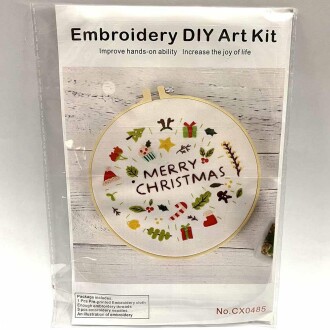 Nakış Başlangıç Seti İğneleme CX0485 Merry Christmas - Orivyum